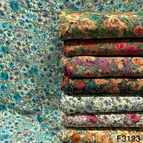Printed Crepe Fabric-F3123